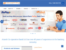 Tablet Screenshot of adarshco-operativebank.com